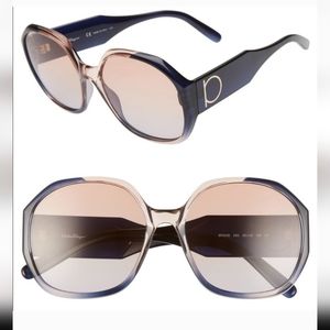 Salvatore Ferragamo Oversized Sunglasses NEW